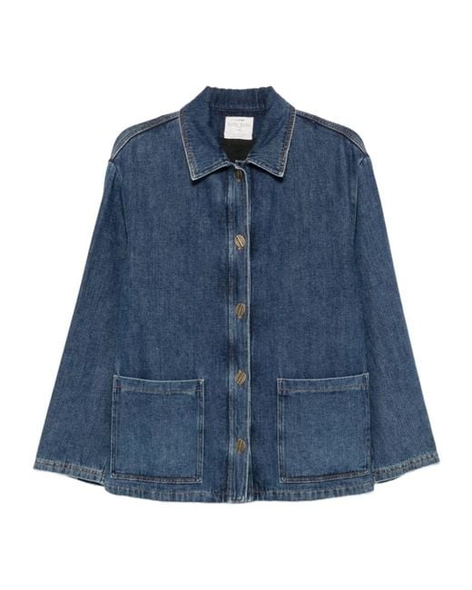 Forte_forte Blue Button-Up Denim Jacket