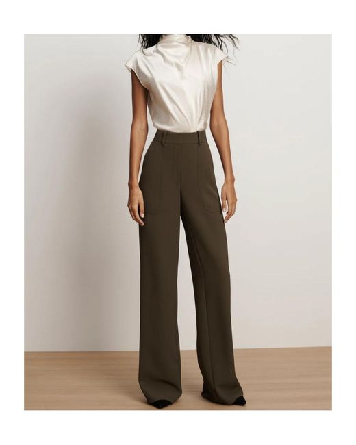 Veronica Beard White Ecru Dotted Cap-Sleeve Top