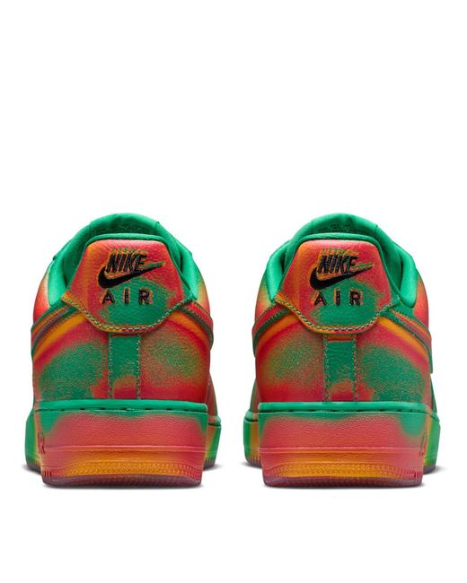 Nike Green Air Force 1 Heatmap for men