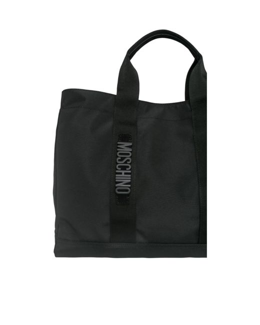 Moschino Black Cotton Crossbody Bag/Tote Bag