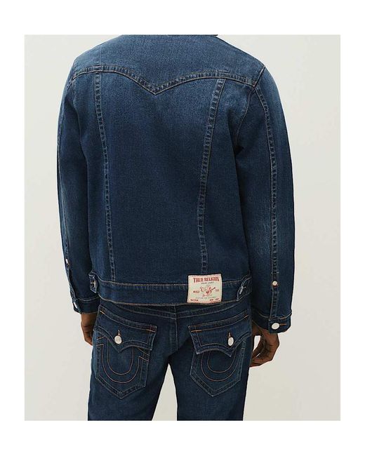 True Religion Blue Jimmy Denim Jacket for men