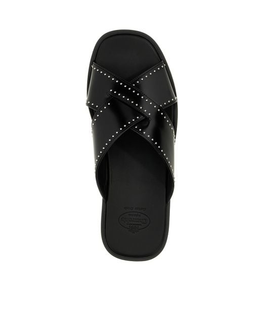 Church's Black Studded Slip-On Slippers