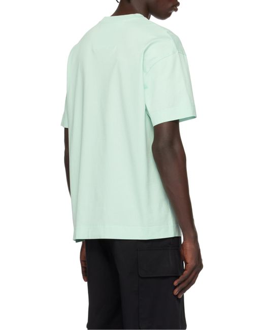 Givenchy Gray Logo Embossed Crew Neck T-Shirt for men