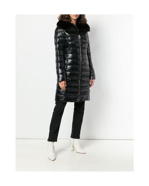 Herno Black Elisa Down-Padded Coat