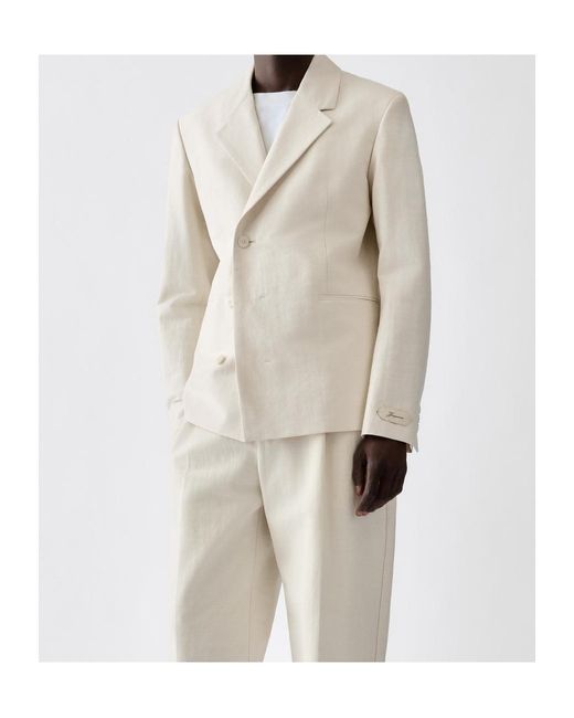 Jacquemus White The Melo Jacket for men