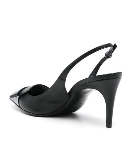 Sergio Rossi Black Pointed High-Heeled Sandals