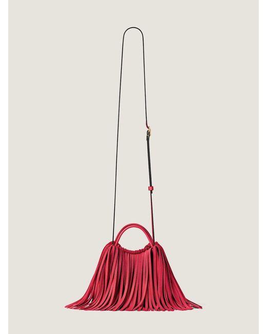 Givenchy Red Nano Facet Tote Bag