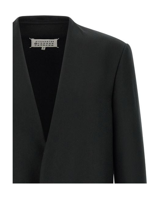Maison Margiela Black Long-Sleeve Blazer for men
