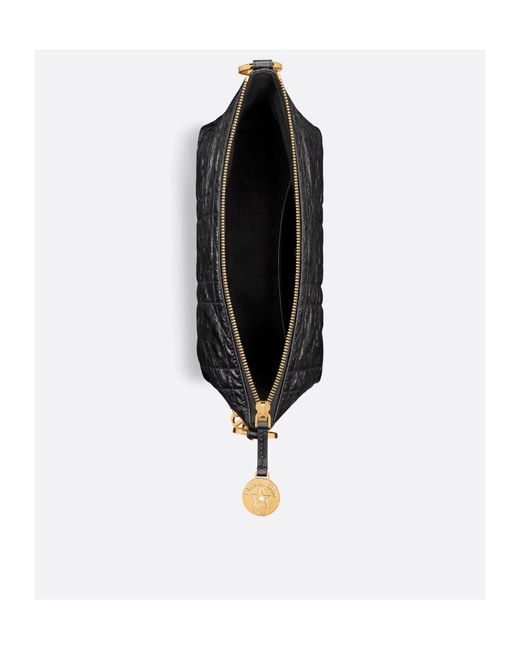 Dior Black Star Hobo Bag With Chain