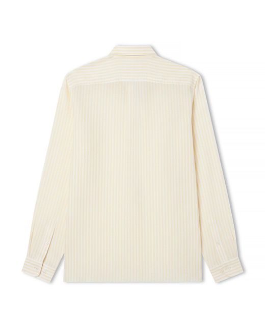 Lacoste Natural Long Sleeve Patterned Shirt for men