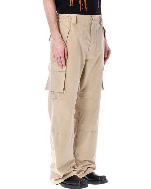 M I S B H V Natural Baggy Cargo Pants for men
