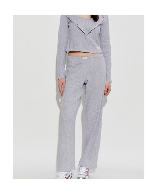 Sporty & Rich Gray Knitted Casual Pants