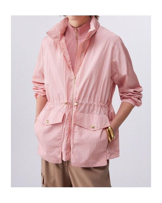Liu Jo Pink Packable Drawstring Coats