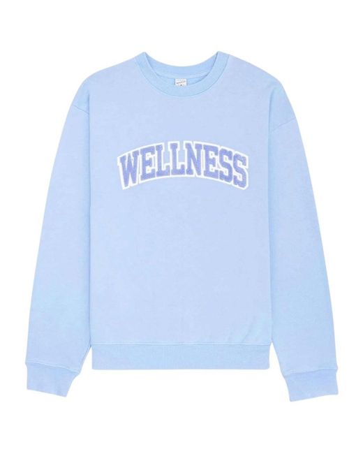 Sporty & Rich Blue Long-Sleeved Sweater for men