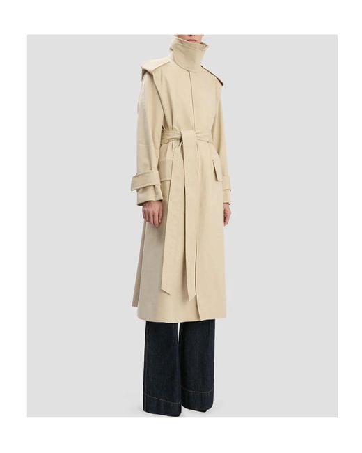 Victoria Beckham Natural Philippa Trench Coat