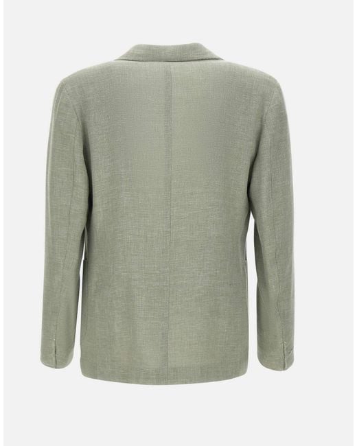 Eleventy Green Single-Breasted Slim-Fit Blazer for men