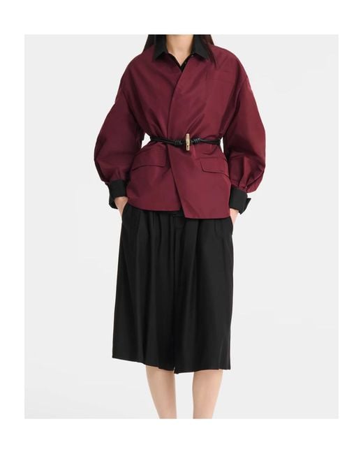 Longchamp Red Kimono Jacket
