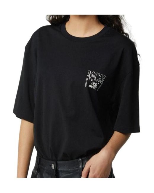MCM Black X We The Best Logo T-Shirt for men