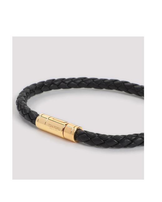 Tom Ford White Logo-Engraved Bracelet for men