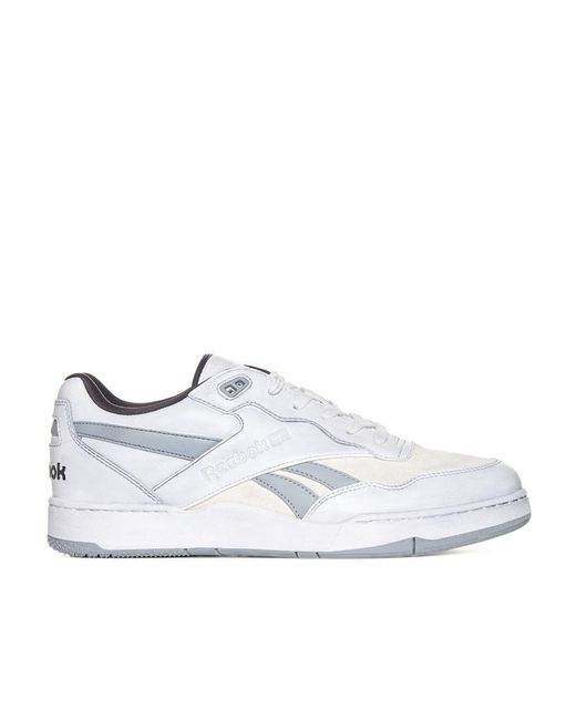 Reebok White Bb 4000 Ii Low-Top Sneakers for men