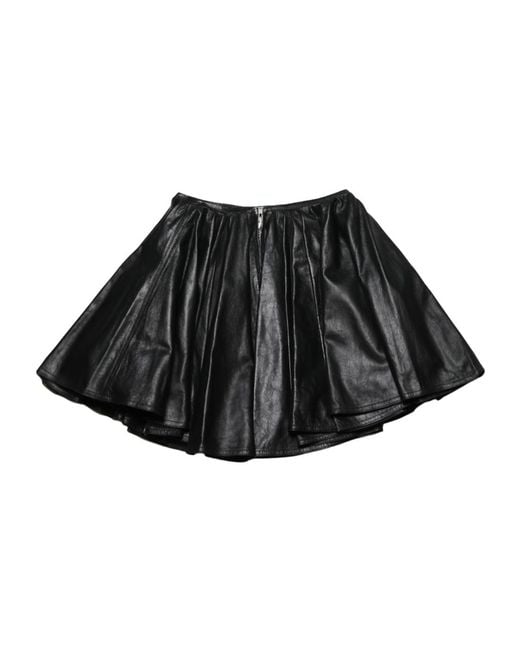 Haikure Black Pleated Mini Skirt