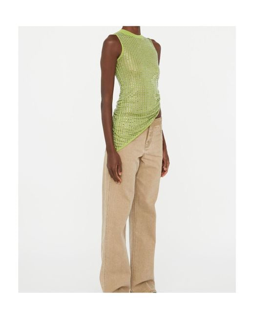 Christopher Esber Green Sequined Vest