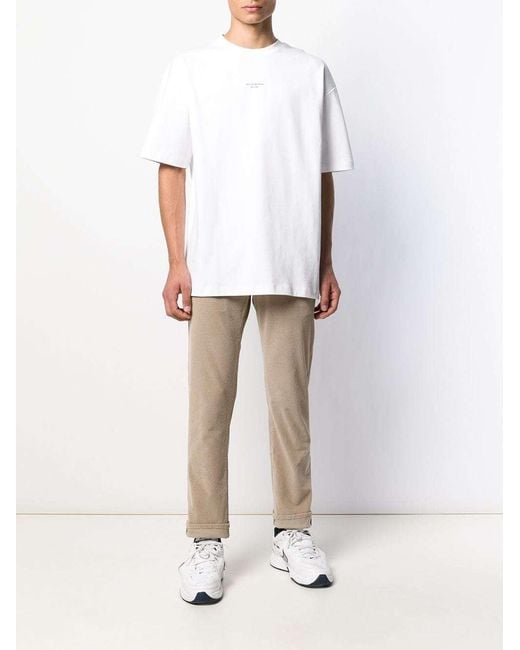 Drole de Monsieur White Logo T-Shirt for men
