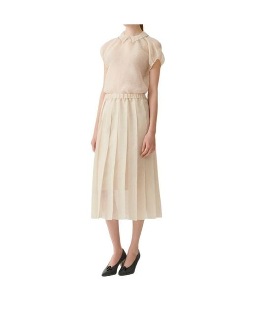 Fabiana Filippi Natural Sleeveless T-Shirt