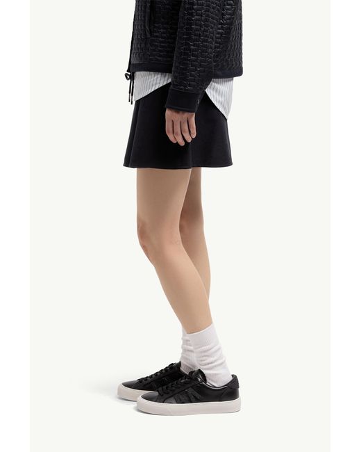 Moncler Brown Monaco2 Leather Glitter Trainers