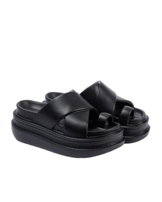 Sacai Black Platform Sandals