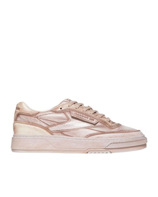 Reebok Pink Club C Ltd Lace-Up Sneakers for men