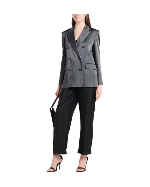 Max Mara Black Satin Blazer