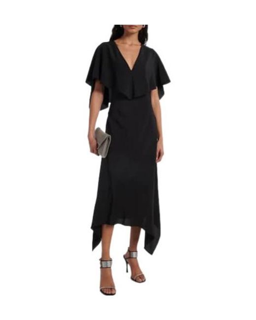 Stella McCartney Black Silk Maxi Dress