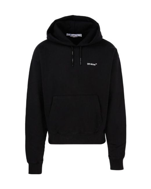 Off-White c/o Virgil Abloh Black Caravaggio Print Hooded Sweatshirt for men