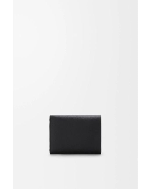 Loewe Black Anagram Trifold Wallet
