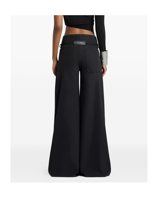 Courreges Black Courrèges High-Rise Palazzo Pants
