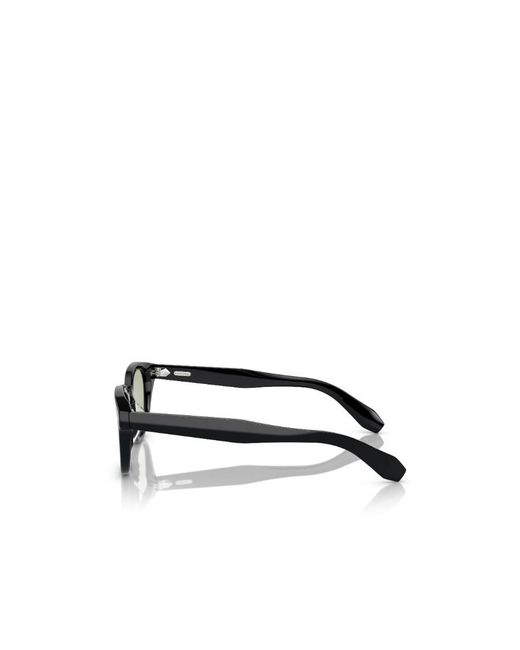 Oliver Peoples Metallic Oval Frame Sunglasses for men