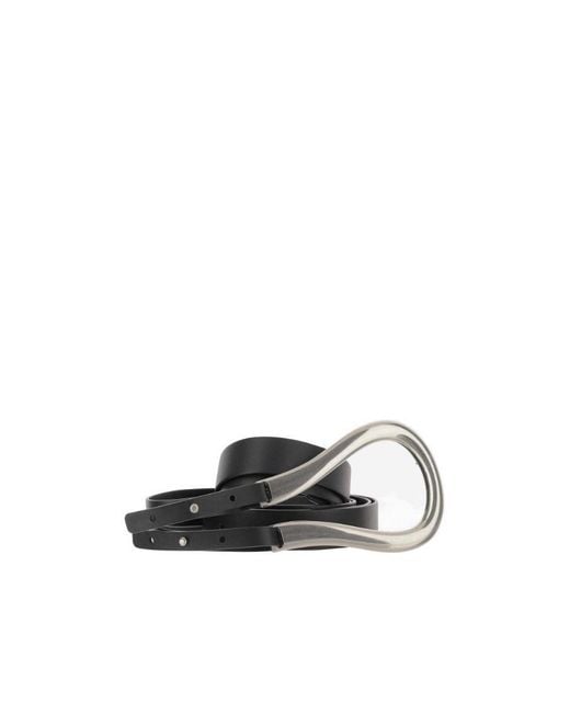 Bottega Veneta White Double Strap Belt