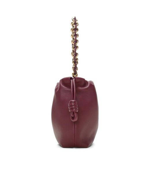 Loewe Red Flamenco Drawstring Mini Shoulder Bag