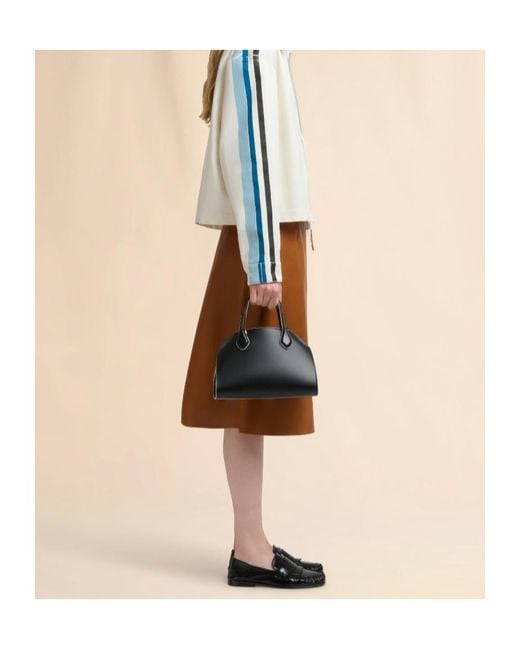 Marni Black Overlap Small Tote Bag