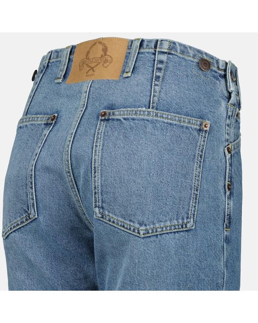 Moschino Blue Belt Loop Denim Trousers