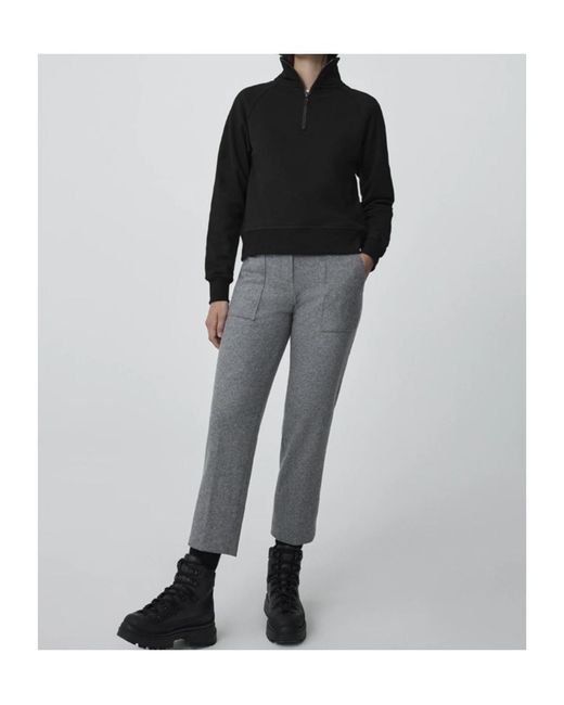 Canada Goose Black Half-Zip Sweatshirt