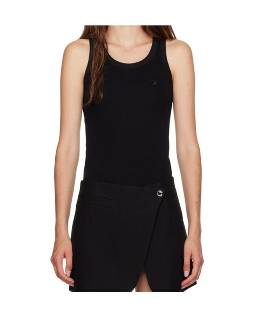 Coperni Black Organic Cotton Tank Top