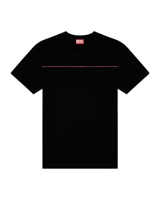 DIESEL Black T-Norm Round-Neck T-Shirt for men