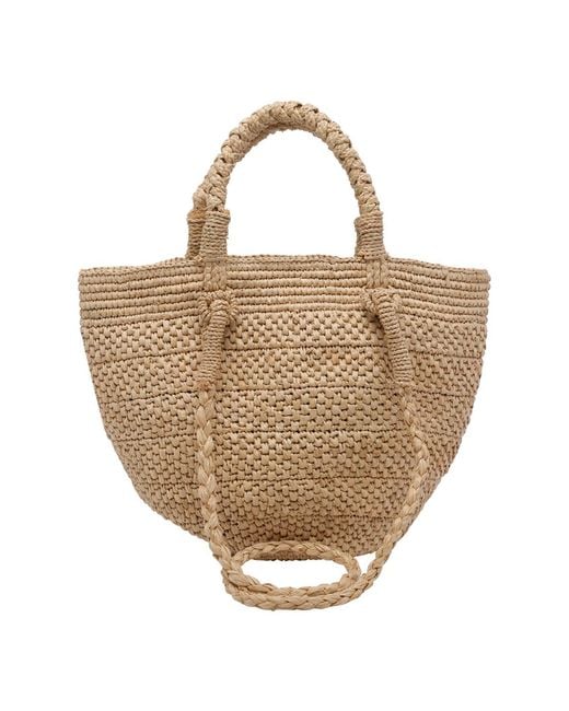 IBELIV Metallic Arona Woven Tote Bag