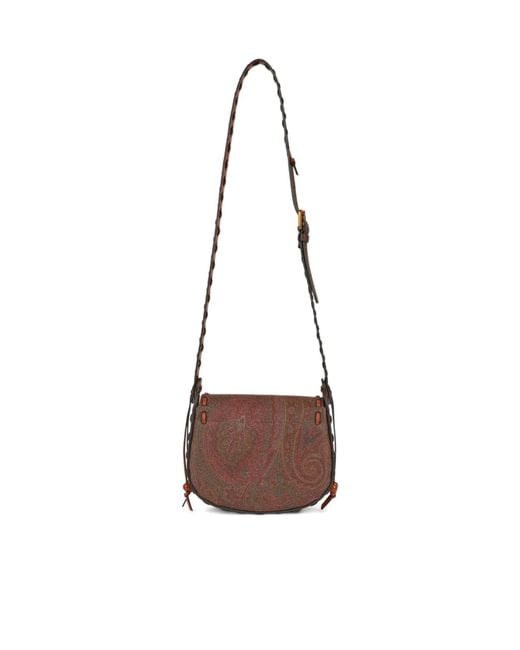 Etro White Small Drya Paisley Jacquard Bag