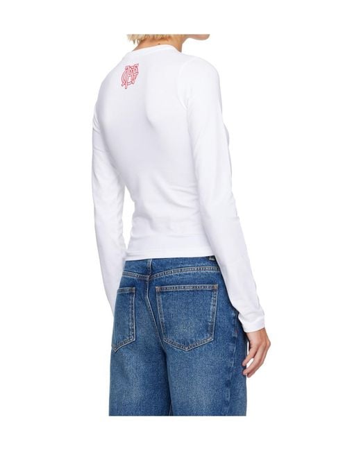 Jean Paul Gaultier Blue Long-Sleeved T-Shirt
