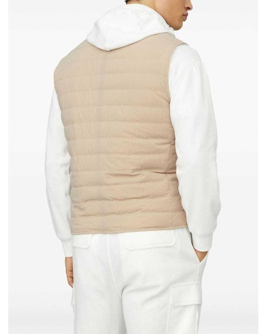 Brunello Cucinelli Natural Padded Vest for men