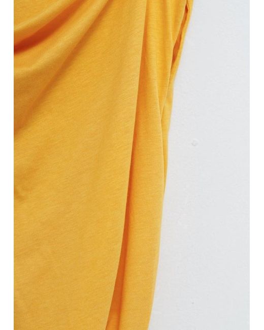Baserange Yellow Draped Top