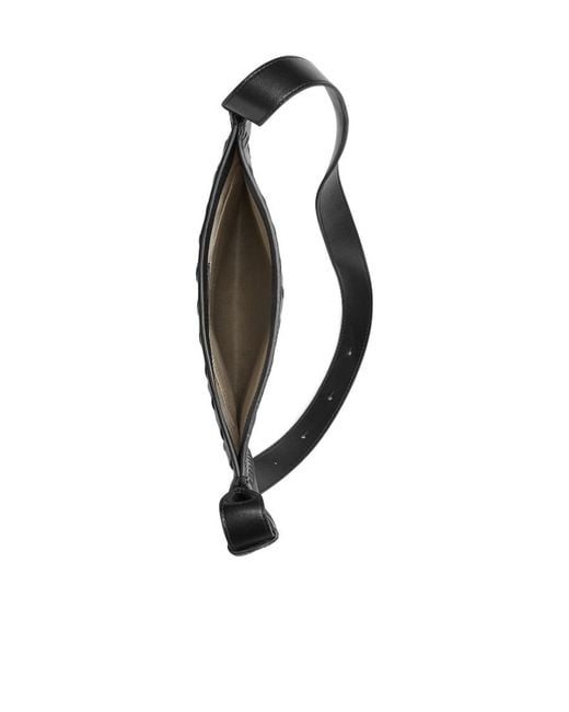 Bottega Veneta Black Flat Loop Large Crossbody Bag for men
